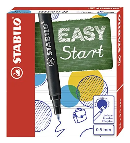 STABILO - Tintenpatronen zum Nachfüllen - EASYoriginal Refill - medium - 20er Pack - blau (löschbar)