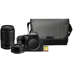 Nikon Z50 II Starterset mit 16-50mm und 50-250mm - Vollständiges Kameraset für Einsteiger: Die Nikon Z50 II mit zwei Zoomobjektiven und praktischer Umhängetasche. Ideal für Landschafts-, Architektur- und Porträtfotografie sowie Sport- und Tieraufnahmen.