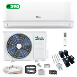 Kältebringer Split-Klimagerät 12000 BTU - Split Klimaanlage für Kühlen & Heizen, leise mit nur 19 dB, ideal für Schlafzimmer. Smart Home-kompatibel mit WiFi und einfacher Installation.