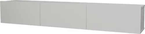 moebel17 Damla TV Lowboard hängend - Weiß - TV-Halterung mit viel Stauraum, grifflose Türen und modernes Design - perfekt für Ihr Wohnzimmer und einfach zu montieren.