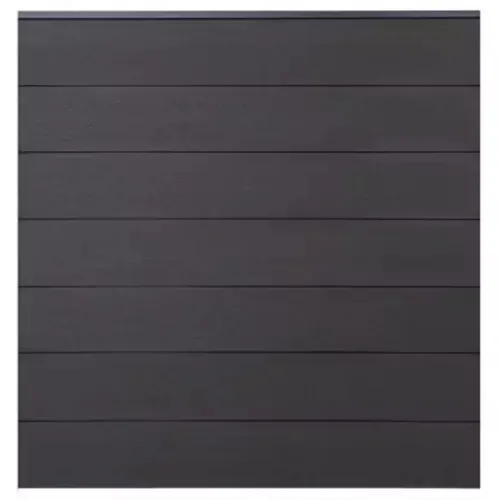 GrojaSolid Grande BPC Steckzaun-Set 180x180cm - Anthrazitgrau - Gartenzäune: Wetterbeständiges und pflegeleichtes BPC-Material für langlebige Privatsphäre und Sicherheit in Ihrem Garten.