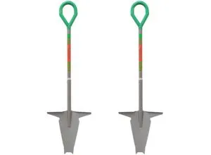 Starlyf Spaten Root Digger Wurzelspaten - Mehrzweckschaufel mit Schneidspitze - Praktischer Wurzelspaten aus Manganstahl, ideal für Gartenarbeiten, 124 cm lang und mit Schneidspitze für müheloses Durchdringen von Erdreich.