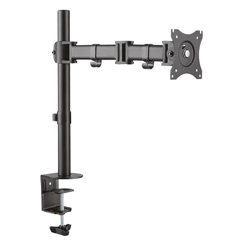 RICOO Monitorarm TS5711 für 12-29 Zoll Bildschirme - Monitor-Halterung mit 360° Drehfunktion, schwenkbar und höhenverstellbar. Ideal für Ordnung im Home Office oder Gaming Station, belastbar bis 8 kg.