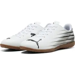 Puma Fussballschuhe ATTACANTO II IT Hallenschuhe 108495 weiss, Größe 44 EU - Fußballschuhe für Indoor, weiches Synthetik-Obermaterial für optimale Ballkontrolle und abriebfeste Gummisohle für Beweglichkeit in der Halle.