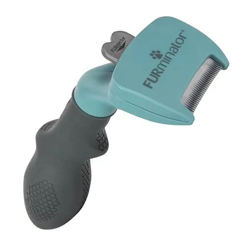 FURminator Undercoat deShedding Tool für langhaarige Katzen - Effektives Entfilzen und Entfernen von Unterwolle, ideal für langhaarige Katzen und zur Reduzierung von Haaren in Ihrem Zuhause.