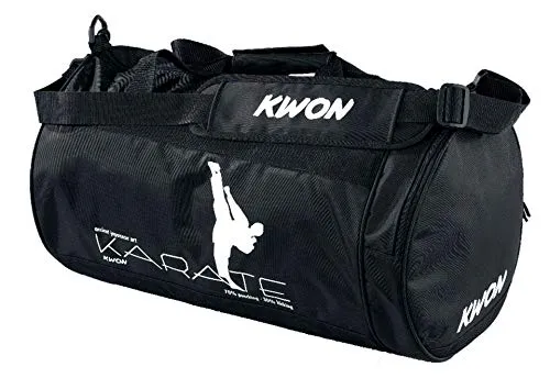 Kwon Trainingstasche Karate, schwarz, 48 x 24cm, 5016003