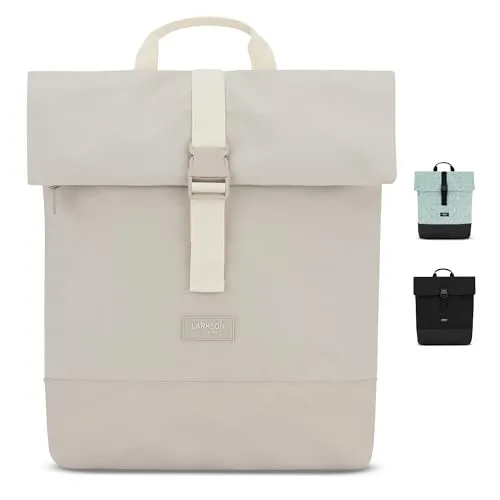 LARKSON Cityrucksack TAMMO - Wasserabweisend & Flexibel - Freizeitrucksack mit Rolltop für Damen und Herren, ideal für Laptop. Wasserabweisende Oberfläche und flexible Größe machen ihn zum perfekten Begleiter für jede Gelegenheit.