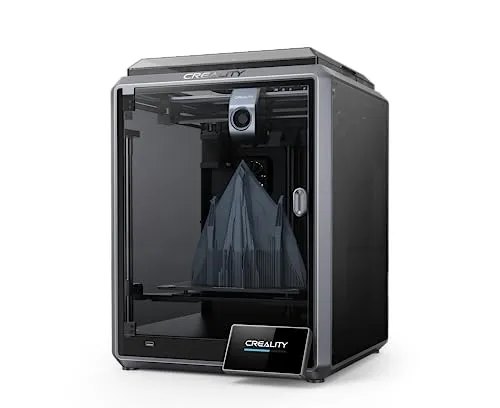 Creality K1 3D-Drucker - Schwarz - 3D-Drucker mit 12x schnellerer Druckgeschwindigkeit, präziser Dual Cooling-Technologie und intuitivem Betriebssystem für effiziente Ergebnisse und einfache Bedienung.