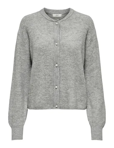 JdY Damen Strickjacke mit Perlen-Verzierung - Strickjacke für Damen mit eleganter Perlen-Verzierung und praktischer Knopfleiste. Weiches Material sorgt für hohen Tragekomfort und Wärme – ideal für jede Gelegenheit.