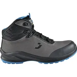 Safety-Jogger Modulo Mid Sicherheitsschuhe S3S ESD, Unisex, grau, Gr. 39 - Arbeitsschuhe der Sicherheitsklasse S3 mit antistatischer und durchtrittsicherer Ausstattung. Ideal für Bau und Industrie, mit rutschfester BASF PU-Sohle und Nano Carbon Zehenschutzkappe.