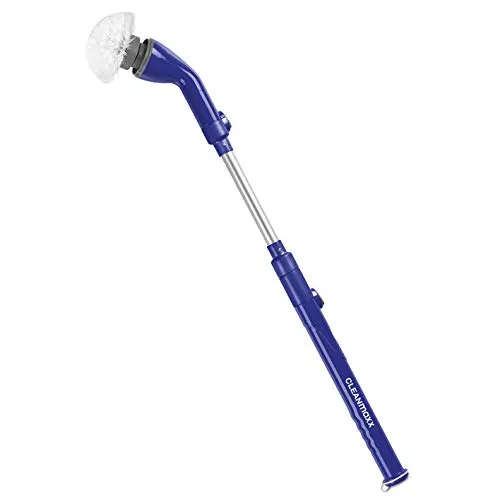 CLEANmaxx Akku-Reinigungsbürste 3,7 V - Elektrische Reinigungsbürste mit Verlängerungsarm - Schrubber & Bürsten - Universell einsetzbar im gesamten Haushalt, ideal zum gründlichen Reinigen von Fliesen und Oberflächen mit rotierenden Borsten für intensive Reinigung.