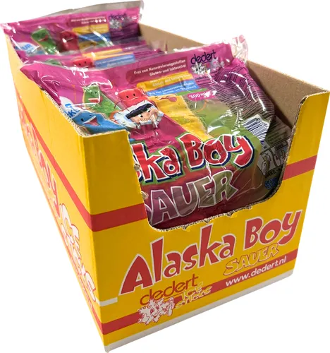 Dedert Alaska Boy Wassereis Sauer 20x500ml zum Selbsteinfrieren | Vorratsverpackung Großverpackung Eis