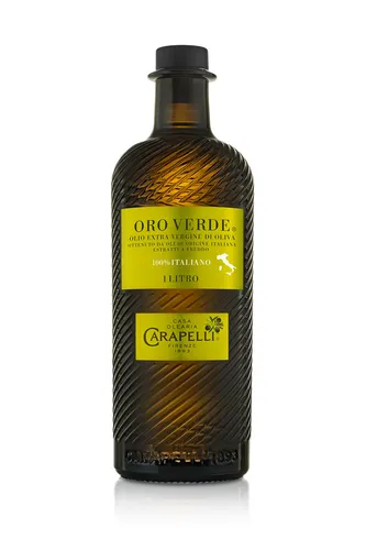 Carapelli Oro Verde Extra Natives Olivenöl 1L - Speiseöl aus Italien, kaltgepresstes Olivenöl mit fruchtigem Geschmack – ideal für Salate und mediterrane Gerichte.