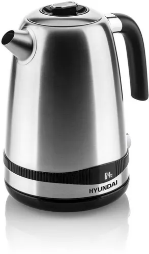 HYUNDAI VK 770 Edelstahl Wasserkocher mit 7 Temperatureinstellungen - Wasserkocher mit 1.7 Litern, 2200 Watt und 7 Temperaturstufen für perfekten Tee. Warmhaltefunktion für bis zu 120 Minuten.