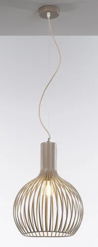 casa Nova Pendelleuchte 1flg - Elegante Pendelleuchte aus mattem Metall, Höhe ca. 45cm, Durchmesser ca. 35cm, ideal für stilvolle Beleuchtung in jedem Raum.