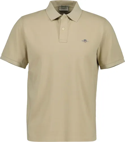 Gant Shield Pique Poloshirt Herren - Vielseitiges Gant Shield Pique Poloshirt für Herren aus 100% Baumwolle. Mit flach gestricktem Kragen und kleinen Seitenschlitzen sorgt es für höchsten Tragekomfort und einen stilvollen Look.