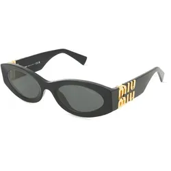Miu Miu MU11WS 1AB5S0 Sonnenbrille - Damen Sonnenbrille in Schwarz mit grauen Gläsern, UV400 Schutz und stylischem Design - perfekt für modebewusste Looks.