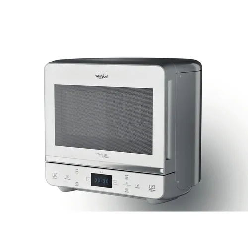 Whirlpool MAX 49 WSL Flachbau-Kombi-Mikrowelle 700 W Silber - Mikrowelle mit 13 L Volumen, DualCrisp für perfekte Knusprigkeit und JetDefrost für schnelles Auftauen. Kompakt und elegant, ideal für jede Küche.