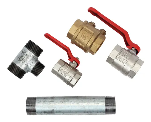 Floraworld Doppelter Pumpenstock 400 mm AG 1 1/4Z - Zubehör zu Schwengelpumpen, sorgt für effiziente Wasserförderung mit doppeltem Pumpenstock für höhere Leistung.