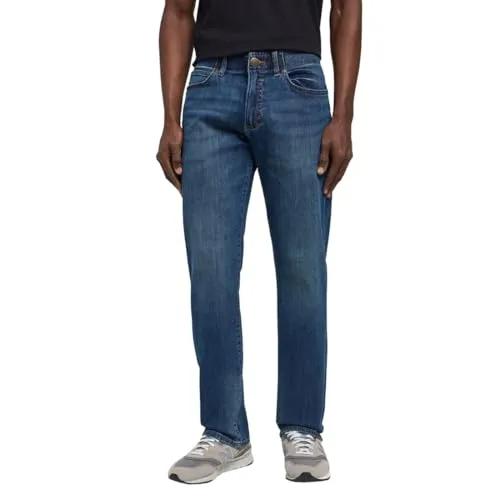 Lee Herren Straight Fit Xm Jeans Maddox 30W/34L - Bequeme Jeans für Herren mit normalem Schnitt und geradem Beinverlauf, ideal für den Alltag. Hergestellt aus langlebiger Baumwolle mit 5 Hosentaschen und klassischem Design.
