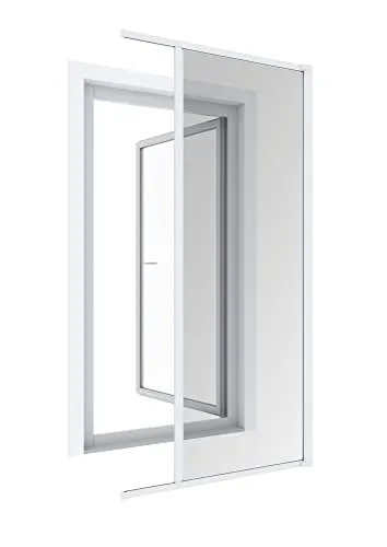 IS Plus Rollo Tür 225x160cm W. - Individuell Kürzbar - Fliegengitter für Türen, reißfestes Fiberglasgewebe und einfache bohrfreie Montage, ideal für alle gängigen Fenstertypen.