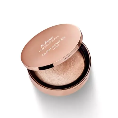 M. Asam MAGIC FINISH Glow Powder baked Super Power (7g) – schimmernder Puder-Highlighter, in zwei Farbnuancen für Lichtreflexe & Gesichtskonturen, veganes Make-up mit pflegenden Ölen & Hyaluron