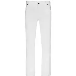 Men's 5-Pocket-Stretch-Pants Hose im klassischen 5-Pocket Stil weiß, Gr. 44