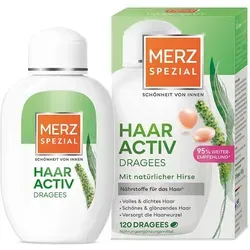 Merz Spezial Haar-Activ Dragees - Nahrungsergänzungsmittel für gesunde Haardichte und kräftiges Haar. Enthält L-Cystein und Zink für optimales Haarwachstum und Vitalität.
