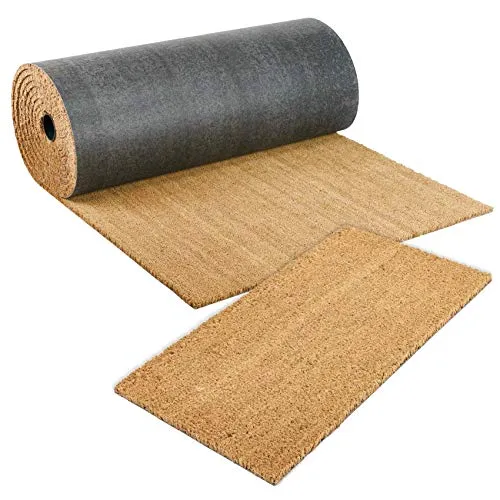 ANRO Kokosmatte Fußmatte Abstreifer Abtreter viele Größen und Höhen Naturprodukt Rollenware Dicke 14mm - Größe 100 x 40 cm