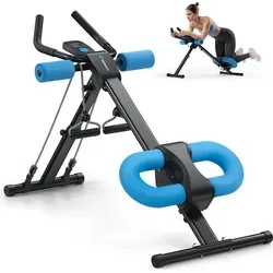MERACH Multifunktionaler Klappbarer Bauchmuskeltrainer – Ergonomisch, LCD-Display & Höhenverstellbar - Vielseitiger Bauchmuskeltrainer für effektives Ganzkörpertraining zu Hause. Mit 5 Höheneinstellungen und 2 Neigungswinkeln anpassbar. Komfortable Schaumstoffpolster für längere Einheiten und LCD-Display zur Fortschrittsüberwachung.
