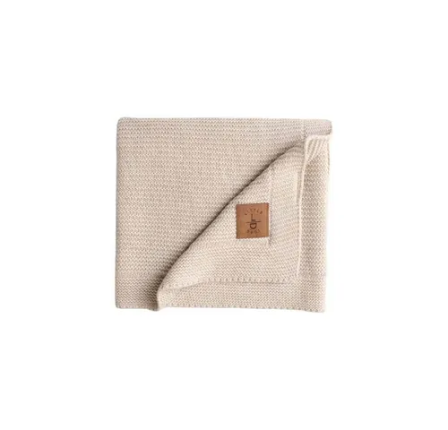 Babydecke Baby Strickdecke, Babydecke, Weich & Atmungsaktiv, 80x100cm, Beige, Little Dedi