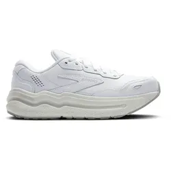 Brooks Herren Ghost Max L Laufschuh weiß 40.5 - Der Brooks Ghost Max L ist der ideale Laufschuh für Outdoor-Enthusiasten. Mit hochwertigem Leder und maximaler Dämpfung bietet er Komfort und Langlebigkeit für Spaziergänge und Läufe.