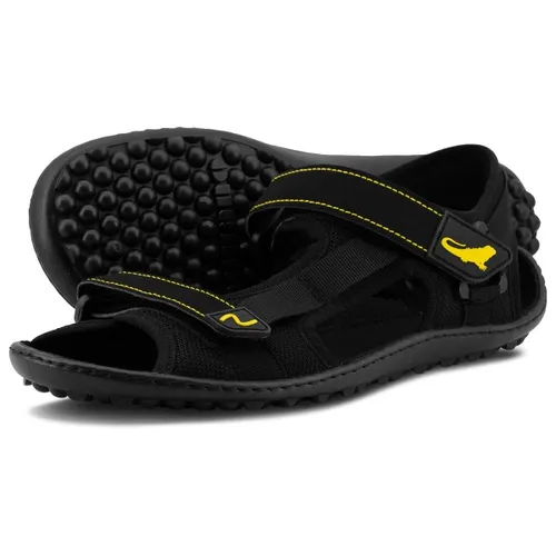 leguano attrekktive Sandale Schwarz - Wanderschuhe mit rutschhemmender Laufsohle, ultrabequem und extrem flexibel für ein natürliches Barfußgefühl beim Wandern.