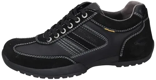 Camel Active Herren Sneaker 54DVA04-206100, schwarz, 45 EU - Herren-Sneaker aus langlebigem Veloursleder und Synthetik, atmungsaktiv mit herausnehmbarer Innensohle für individuellen Komfort und flexibler Gummi-Außensohle für optimalen Halt.