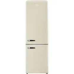Amica KGCR 387 109 B Retro Kühl-Gefrierkombination - Kühlschrank im Retro-Design mit NoFrost-Technologie für müheloses Kühlen und Gefrieren, ideal für stilbewusste Küchen.