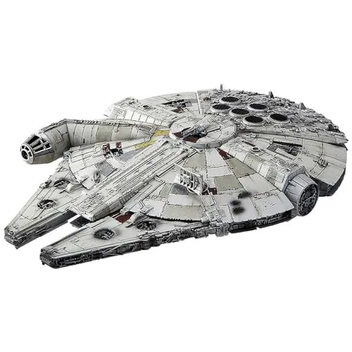 Revell Modellbausatz Millennium Falcon - Der ikonische Millennium Falcon aus Das Erwachen der Macht - Bewegliche Laderampe und zwei Cockpithauben - Inklusive Displayständer