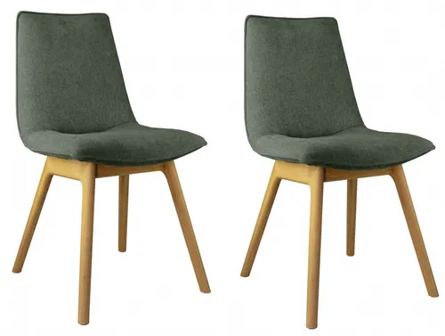 OTTO home 4-Fußstuhl Ramon (Set, 2 St), mit Massivholzbeinen, verschiedene Stoffe
