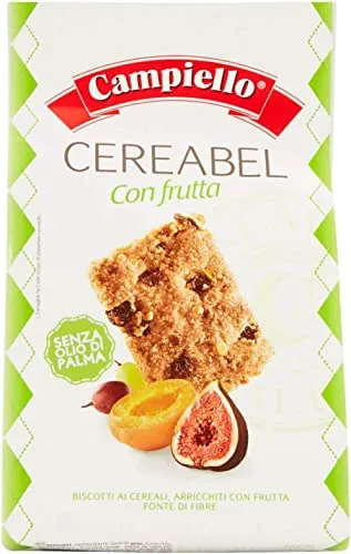 6x Campiello Kekse Müsli mit Früchte Cereebel Früchte, Cereal biscuits with fruit 220g