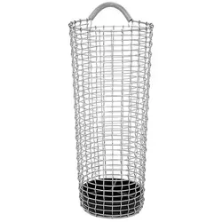 Schirmständer Umbrella Bin Edelstahldraht silber, Designer Korbo, 50 cm