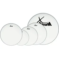 XDrum Coated Fell-Set 10" 12" 14" 20" + 14" - Drum Felle Set in den Größen 10", 12", 2x 14" und 20", bietet einen offenen, warmen Klang mit langem Sustain und dezentem Attack – ideal für vielseitige Musikstile.