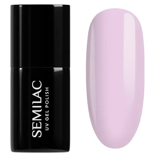 Semilac UV Nagellack 582 Natural Rose 7 ml – Halbtransparentes Rosa, Klassischer Effekt, Perfekt für French Manicure & Natural Look – Naked Nails Kollektion
