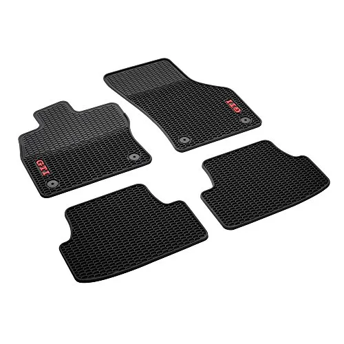 Volkswagen 5GV061550 041 Allwetterfußmatten - Set aus 4, passgenau für GTI mit Wabendesign, langlebig und rutschfest
