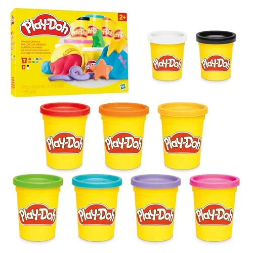 Play-Doh Fantastische Farben – 9 Dosen Knete für kreatives Spielen - Kreatives Knetvergnügen mit 9 Dosen in leuchtenden Farben. Fördert die Feinmotorik und regen die Fantasie an – ideal für Kinder ab 3 Jahren!