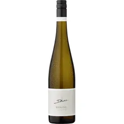 A. Diehl Riesling »eins zu eins« Kabinett trocken - Premium-Weißwein aus der Südpfalz mit rebsortentypischem Geschmack. Er begeistert mit Noten von Pfirsichen und Birnen sowie einer feinen Mineralität - ideal für genussvolle Momente.