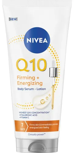NIVEA Q10 Festigendes Serum für den Körper 200 ml - Erleben Sie mit dem NIVEA Q10 festigenden Serum für den Körper 200 ml eine intensive Pflege. Die Formel sorgt für ein straffes Hautgefühl und unterstützt die tägliche Hautpflege. Ideal für die Anwendung nach der Dusche.