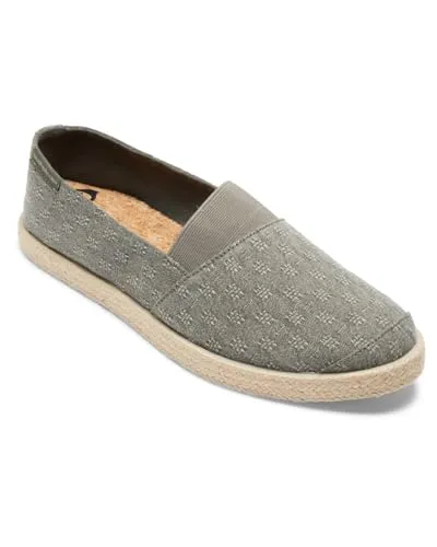 Quiksilver Espadrilled Cold Cement Shoe - Herren Espadrilles in Grün - 44 EU - Bequeme Slip-On Espadrilles mit Memory Foam für sofortigen Komfort, ideal für lässige Sommerlooks und entspannte Tage.