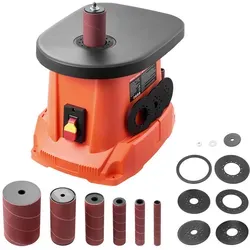 VEVOR Oszillierender Spindelschleifer 2000 U/min - Poliermaschinen für effizientes Schleifen mit 6 Hülsen, 16 mm Hub und großem Gusseisentisch – ideal für Möbelveredelung und Holzbearbeitung.