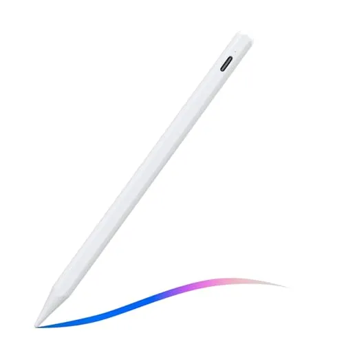 Stift für iPad 2018-2026 – 2X Schnellladung mit Neigungssensitivität & Palm Rejection, for iPad 6-11th A16, Pro 11"/12.9"/13", Air 3-5th, /Air 11"/13", Mini 7/6/5th – für Notizen & Zeichnen