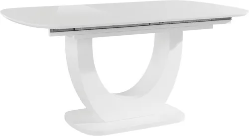 Esstisch INOSIGN "Tisch Nia TOPSELLER" – Hochglanz Weiß, B:160-200cm - Esstisch in modernem Hochglanz-Design, erweiterbar von 160cm auf 200cm, ideal für stilvolle Essbereiche.