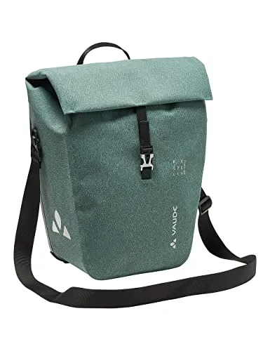 VAUDE Recycle Commute Single - Wasserdichte Fahrradtasche für 1 Hinterrad, mit Notebookfach für 13,3 Zoll und klimaneutral in Deutschland hergestellt
